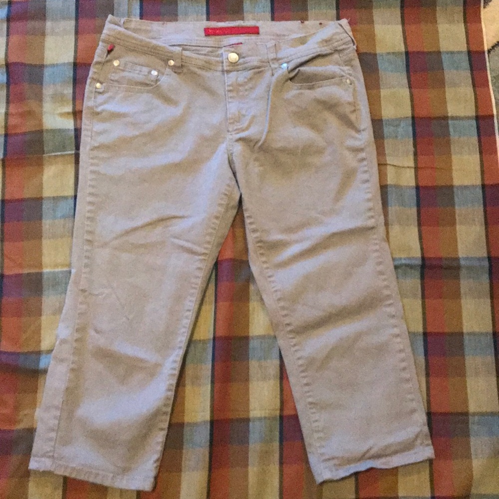 Fire jeans Lisa crop grey skinny capris